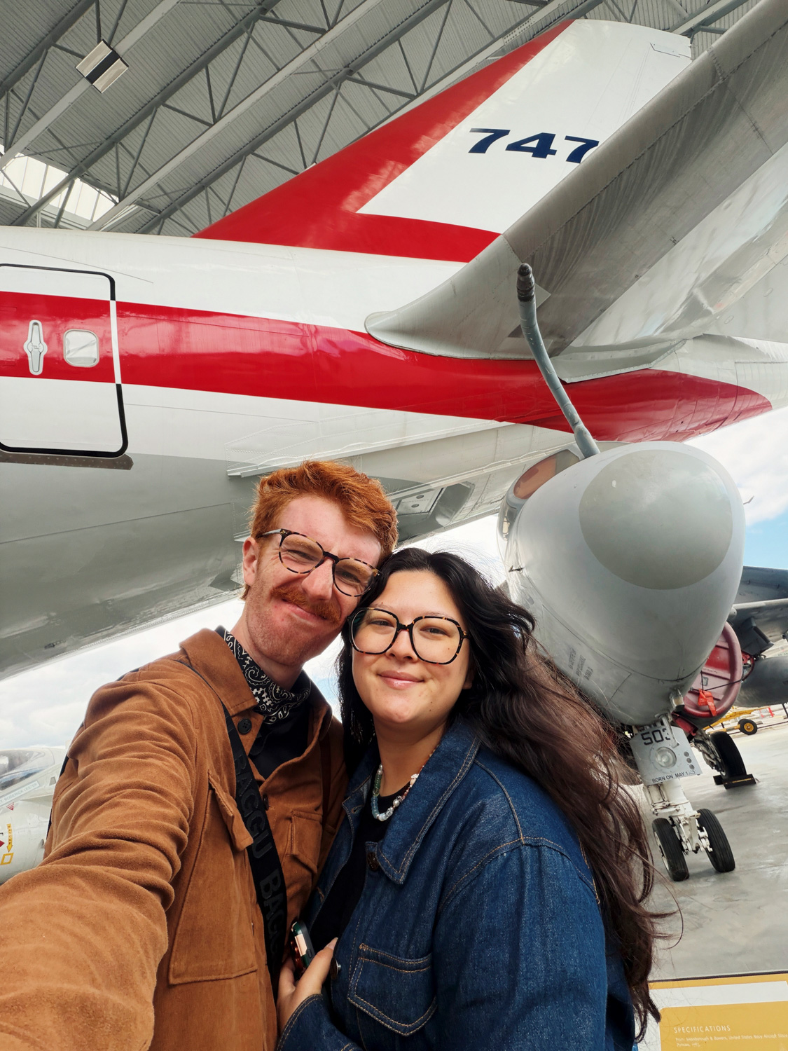 Chase & Paloma at the Museum of Flight in Seattle.
