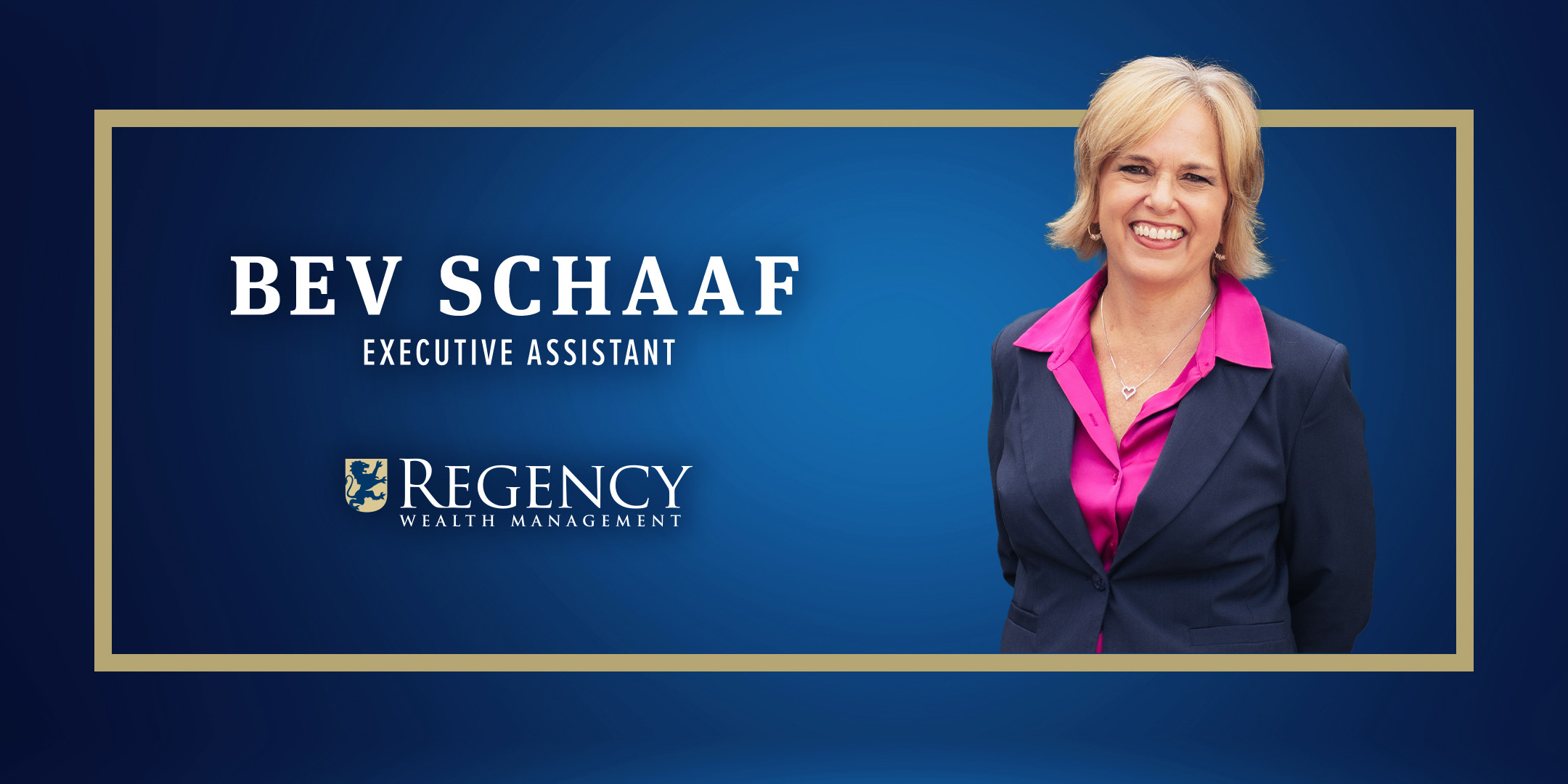 Beverly Schaaf, Executive Assistant